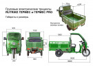 Грузовой электрический трицикл Rutrike Гермес 1500 в Перми