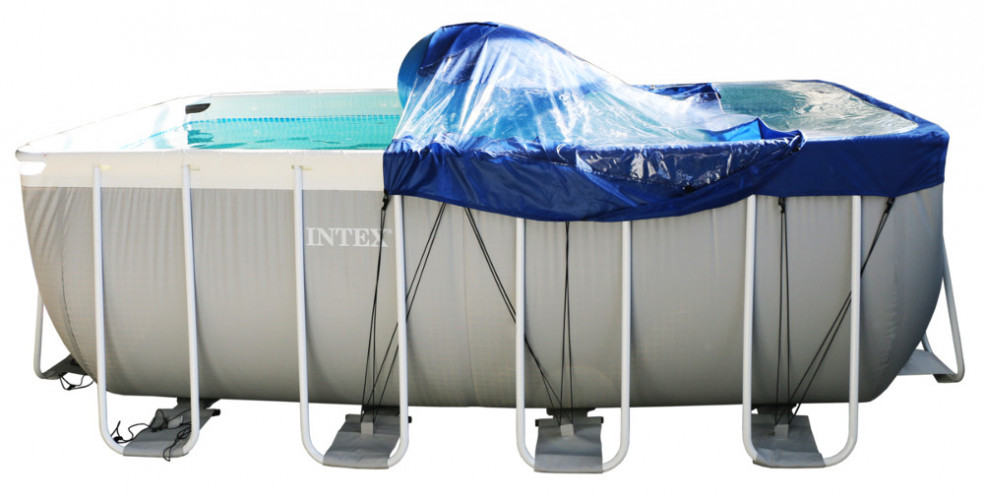 Тент для прямоугольного бассейна Intex/Bestway с надувной подушкой "Фиеста" в Перми
