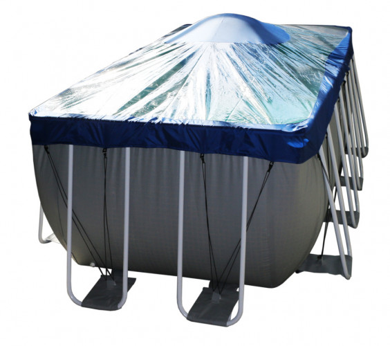 Тент для прямоугольного бассейна Intex/Bestway с надувной подушкой "Фиеста" в Перми