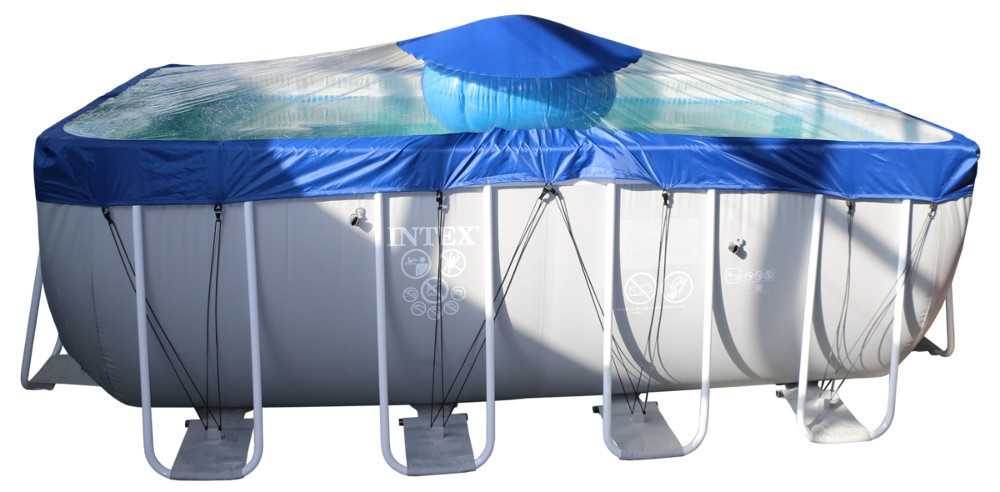 Тент для прямоугольного бассейна Intex/Bestway с надувной подушкой "Фиеста" в Перми