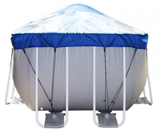 Тент для прямоугольного бассейна Intex/Bestway с надувной подушкой "Фиеста" в Перми