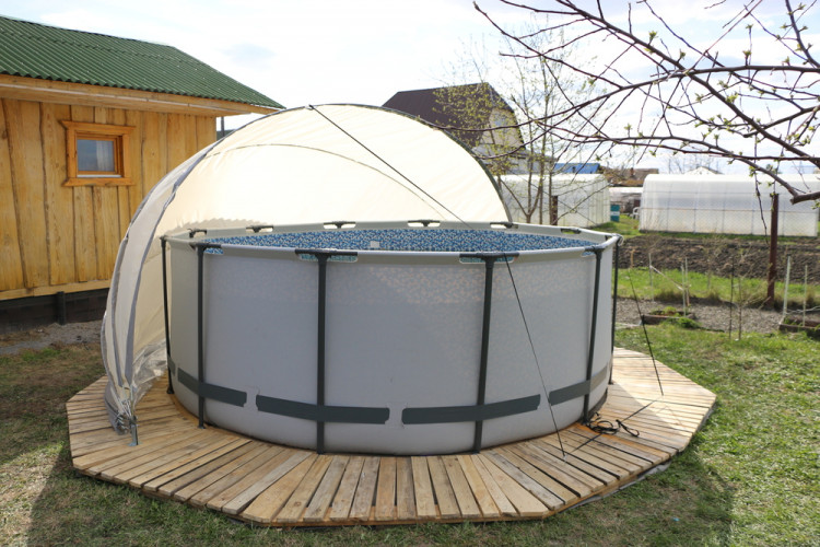 Купол-тент для бассейнов "Фиеста" КОМБИ в Перми