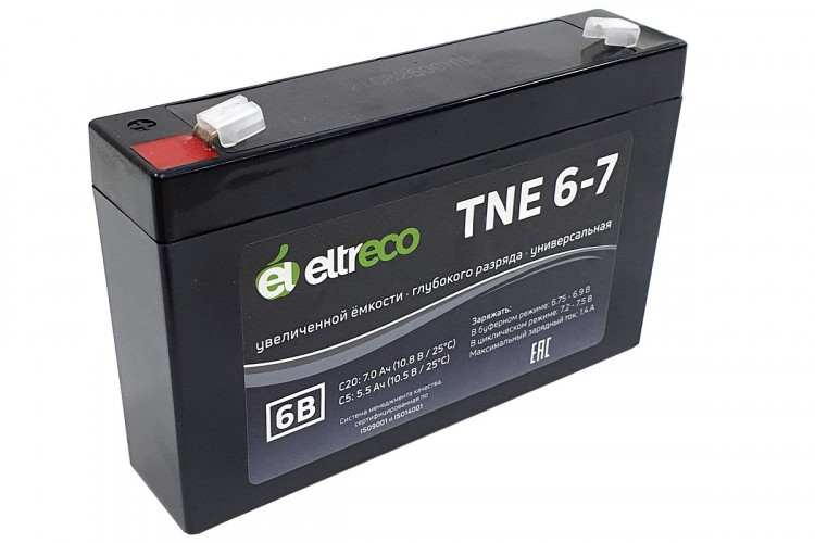 Тяговый аккумулятор Eltreco TNE6-7 (6V7A/H C20) в Перми