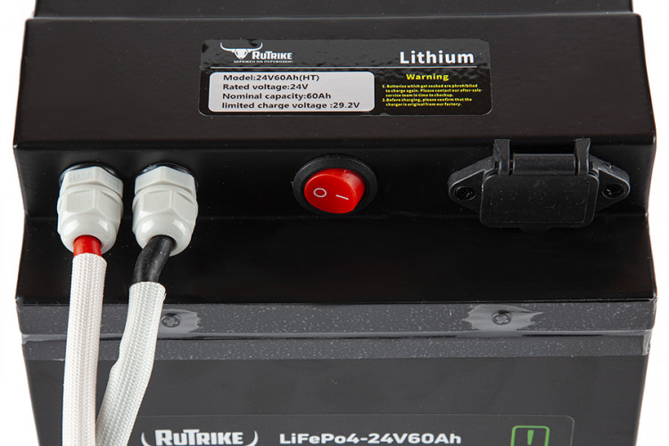 Тяговый железо-фосфатный аккумулятор RuTrike LiFePO4 24V60Ah (80А) в Перми