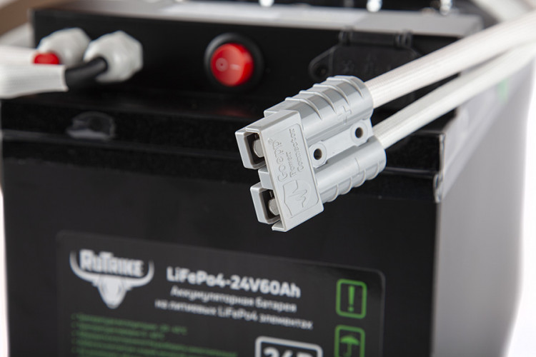 Тяговый железо-фосфатный аккумулятор RuTrike LiFePO4 60V48Ah (60А) в Перми