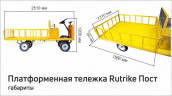 Платформенная тележка электрическая RuTrike ПОСТ в Перми