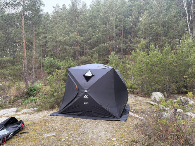 Мобильная баня-палатка МОРЖ КУБ XL NEO в Перми