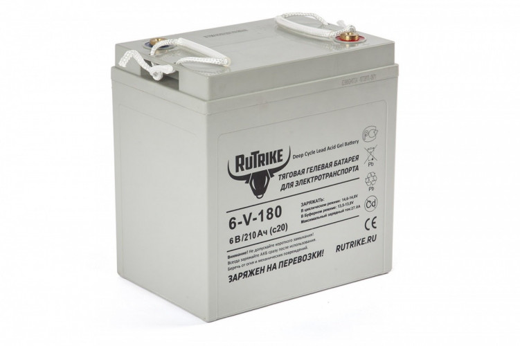 Тяговый гелевый аккумулятор RuTrike 3-EVF-180A (6V180A/H C3) в Перми