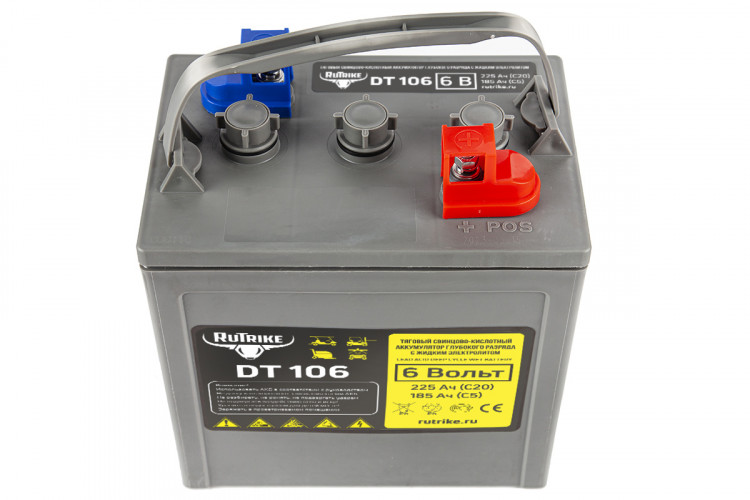 Тяговый аккумулятор RuTrike WET DT106 (T-105) 6V155A/H C3 в Перми