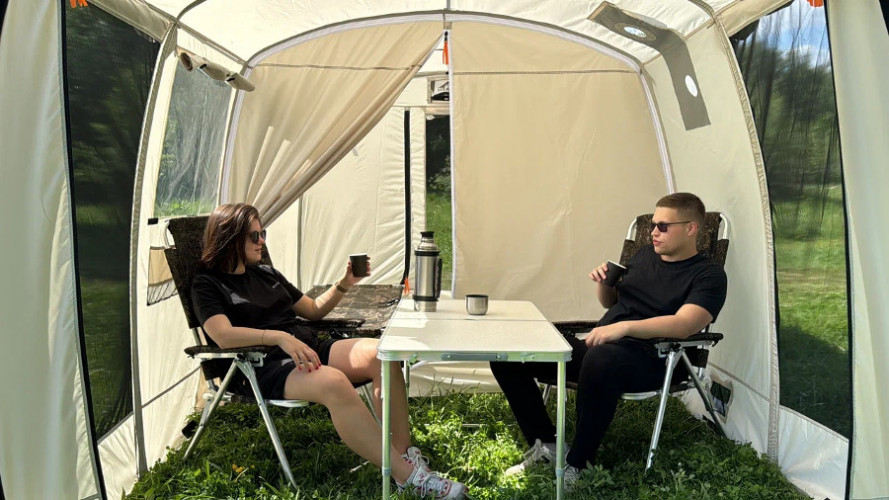 Шатер - Мобильная баня-палатка Морж Shelter XL в Перми