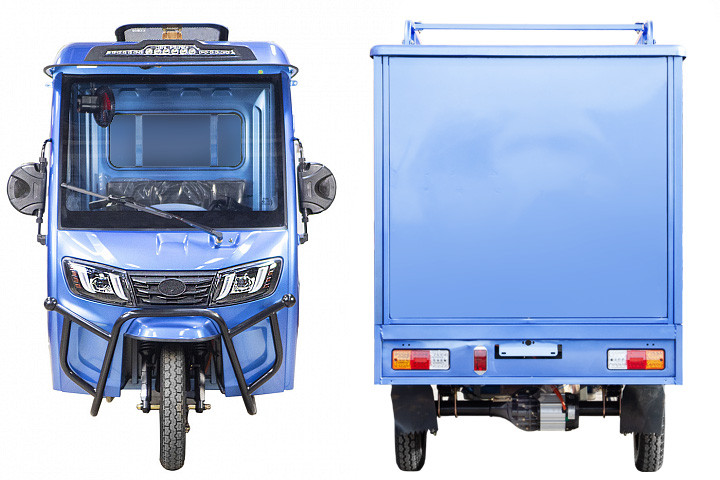 Электротрицикл Rutrike КАРГО Кабина Дуал обогрев 1500 фургон в Перми