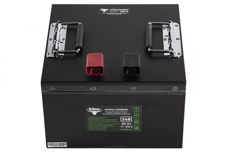 Тяговый железо-фосфатный аккумулятор RuTrike LiFePO4 24V80Ah (100A) в Перми