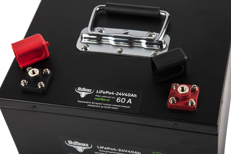 Тяговый железо-фосфатный аккумулятор RuTrike LiFePO4 24V40Ah (60A) в Перми