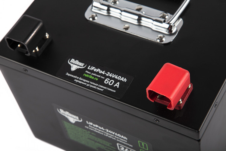 Тяговый железо-фосфатный аккумулятор RuTrike LiFePO4 24V40Ah (60A) в Перми